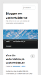 Mobile Screenshot of blogg.vackertvader.se